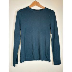 Banana Republic long sleeve top in green/blue color size small